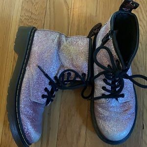 Pink/lavender glitter Delaney Boots